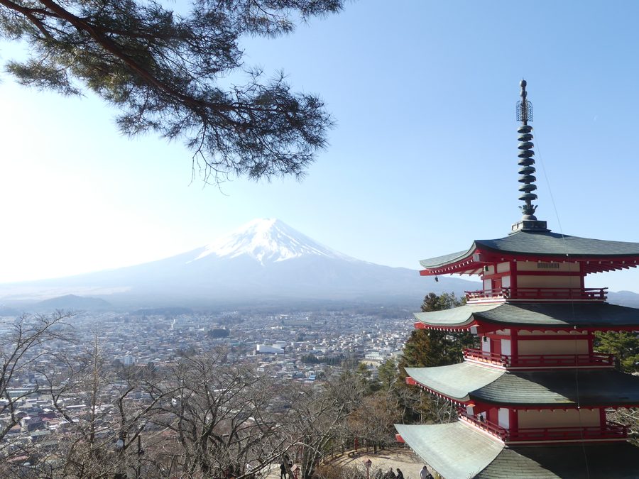 Fuji et la pagode